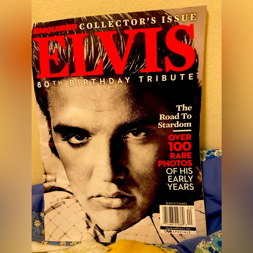 Rare Elvis is Presley 80th Birthday Tribute ENQUIRER Collectors Issue Magazine.